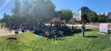 meditación masiva protesta silenciosa Santiago de Chile 2019 1